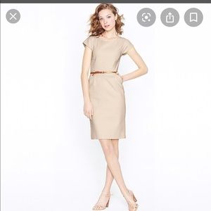 NWT J. Crew Marielle taupe dress sz. 2